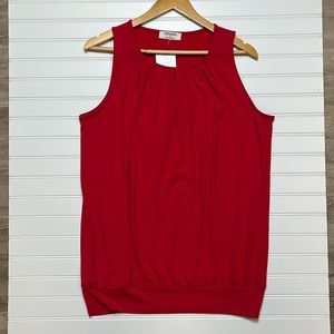 Large Pleated Ruby Tank Top by Zenana